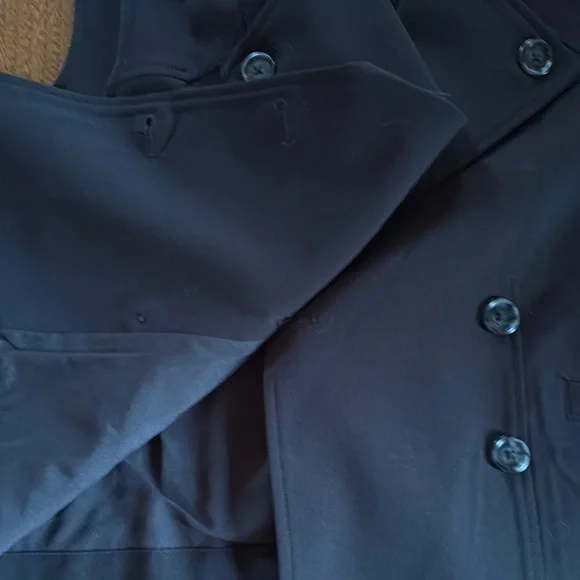 Halogen Black Women's Sleeveless Double-Breasted Trench Vest medium - Picture 8 of 16